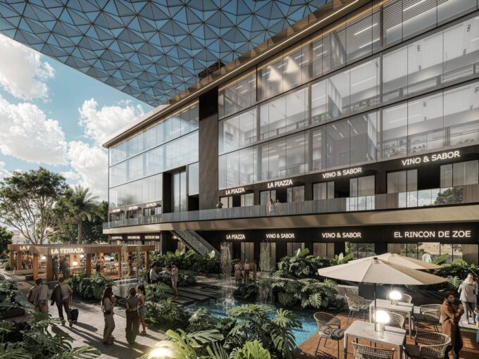 plaza de locales comerciales en venta en punta cana